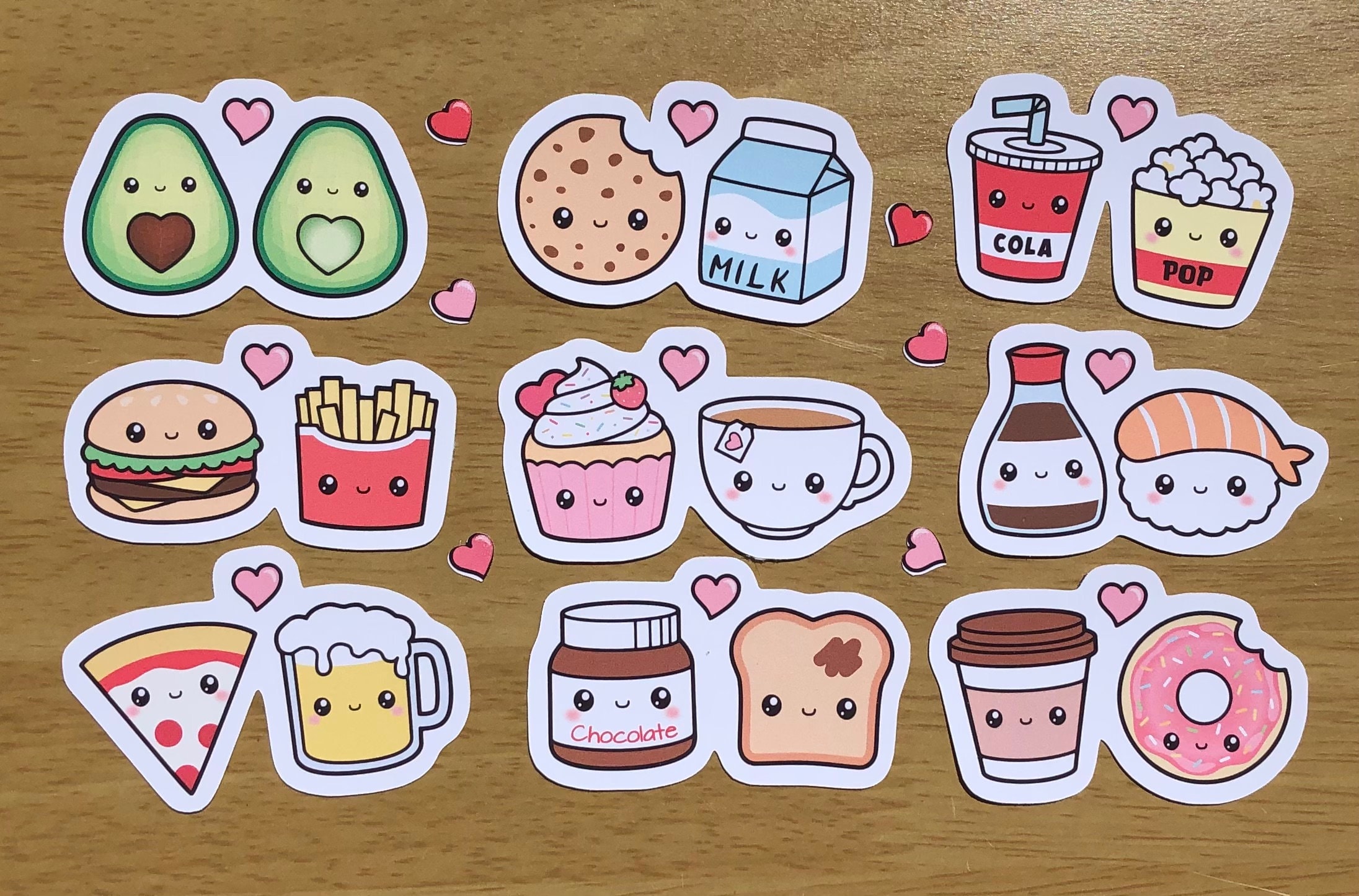 Look at these cute sticker sheets I made! : r/sticker