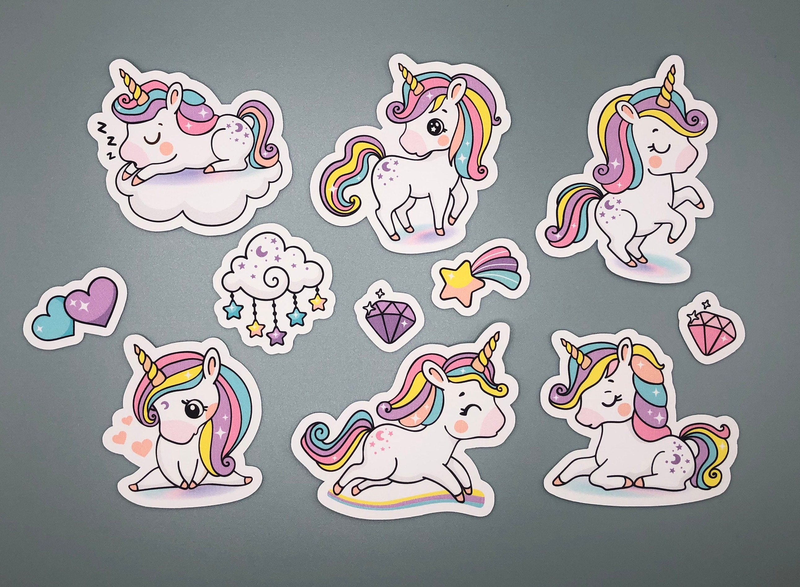 Whimsical Unicorn Sticker Earrings - Wit & Whimsy Toys