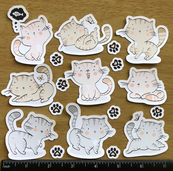 Cute Food Stickers - Set of 9 | Perfect for Planners, Bullet Journals, and  Laptops | High-Quality Vinyl Stickers