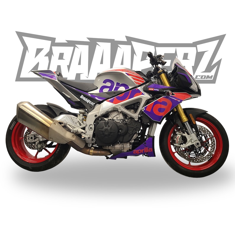 stickers graphics kit for Aprilia Tuono v4 1100 rr 2016-2020 image 7