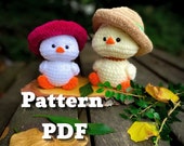 Duck crochet Pattern PDF Amigurumi tutorial, easy crochet doll making