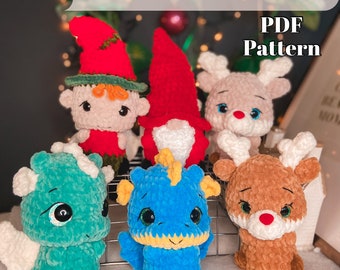 Christmas collection bundle crochet Pattern/Amigurumi/ tutorial/digital PDF/English