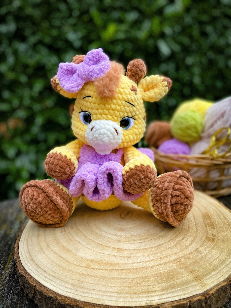 Giraffe Crochet Pattern/ low sew Amigurumi/ tutorial/ digital PDF/ENG image 3