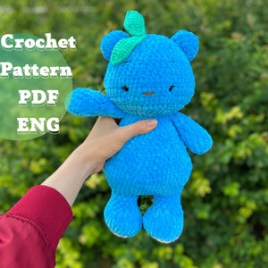BlueBEARy Crochet PATTERN PDF/ Amigurumi Bear tutorial in English