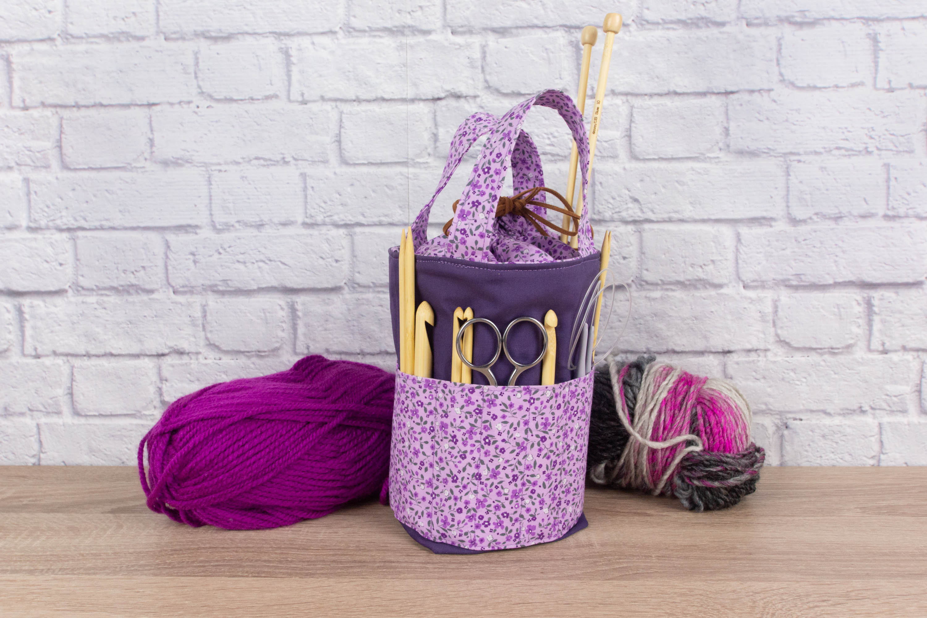 Knitting Needle Bag Pattern 3 Sizes Pdf Tutorial Sweing Etsy