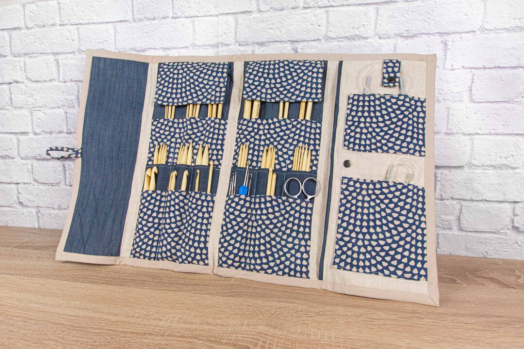 Knitting Needle Case Pattern, Pdf Tutorial, Knitting Needle Case Tutorial, Knitting Needle Wrap