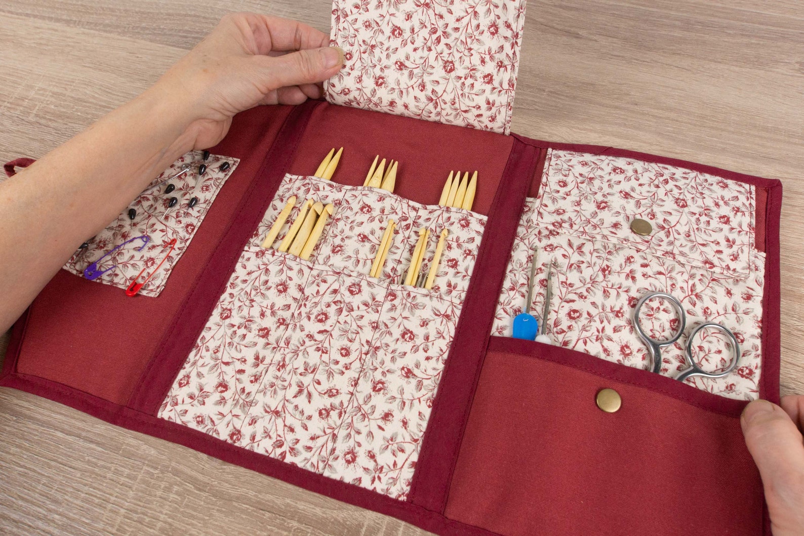 Knitting Needle Case Pdf, Sewing Patterns, Crochet Needle Holder