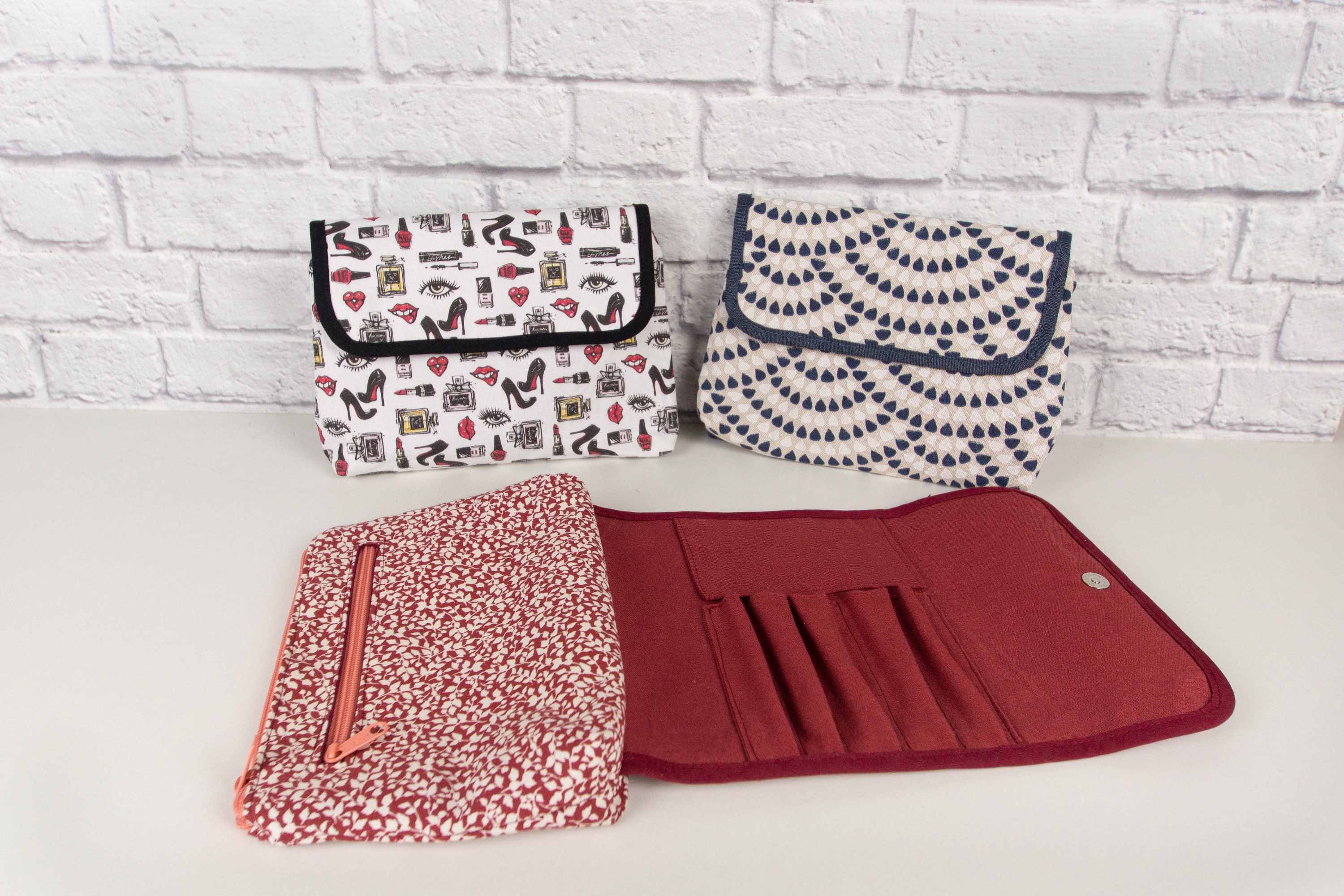 Makeup Bag Pattern Makeup Sewing Tutorial PDF Tutorial Etsy