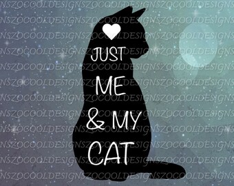 Cat SVG, Cut File Cricut, SVG Design, Cat Design, Cat Decal, Vinyl, Decal, Animal, Pet SVG, Kitty, Cute Cat, Cats, Cat Silhouette