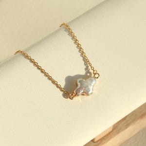 Cadena de perlas barrocas personalizable: gargantilla, collar, pulsera, tobillera de perlas barrocas color pistacho, joyería de perlas de agua dulce auténticas bañadas en oro