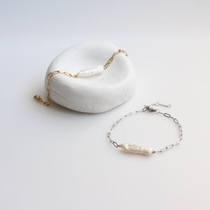 Biwa Pearl Bracelet