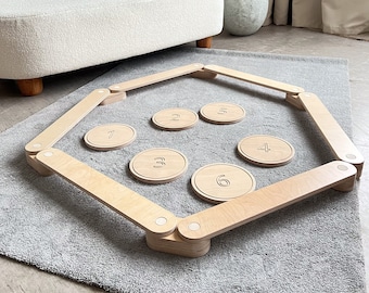 Poutres d'équilibre pour enfants Planche d'équilibre Jouets Waldorf Jouet Montessori Meubles Montessori Jouet d'équilibre Jouets en bois Planche d'activités Planche oscillante