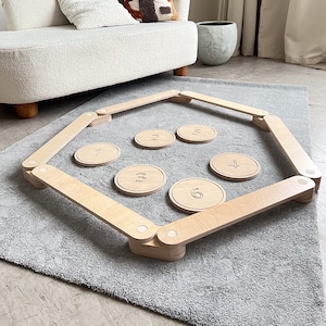 Balance beams for kids Balance board Waldorf toys Montessori toy Montessori furniture Balancing toy Wooden toys Activity board Wobble board