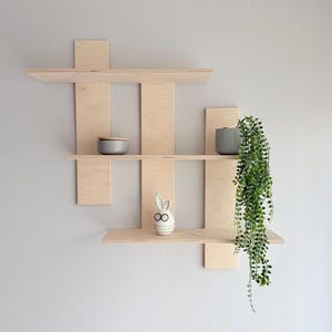 Living room wall shelf Wall-mounted shelf Modern shelf Home decor shelf Shelf for living room Minimalist shelf Wall organizer Handmade