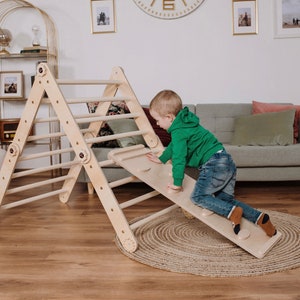 SET of 3 Transformable climbing triangle Climbing arch Climbing ramp Climbing set Montessori toys Waldorf Toys Climbing frame Kletterdreieck