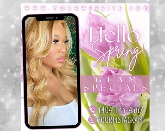 Spring hair special flyer, Appointment booking flyer, Books now flyer, Book now appointment flyer, Appointment book flyer,Lash booking flyer