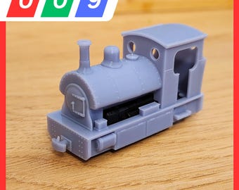 009 ペケットスタイル 蒸気トラムA - KATO 11-109シャーシに適合 - 009 ナローゲージ、3Dプリントキット