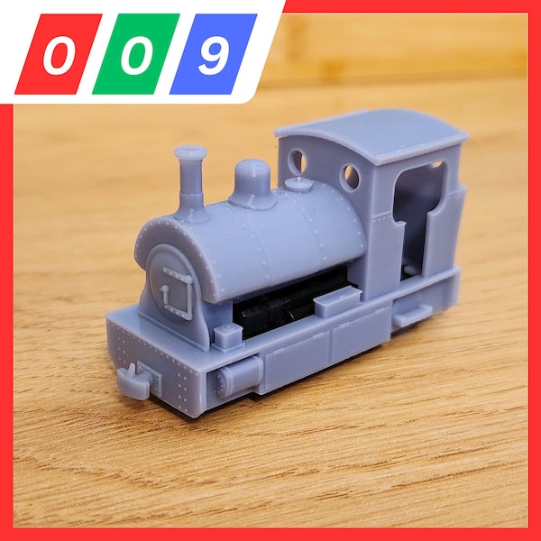 009 Peckett Style Steam Tram A - Fits Kato 11-109 Chassis - 009 Narrow Gauge, 3D Printed Kit