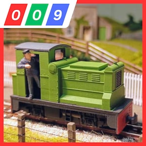 009 Classic Ruston Diesel Locomotive - Fits Kato 11-109 Chassis - 009 Narrow Gauge, 3D Printed Kit
