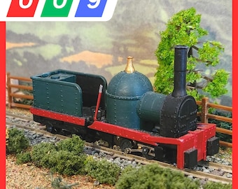 Locomotora de vapor Pioneer 009 - Compatible con chasis TU-Koppel A - Vía estrecha 009, kit impreso en 3D
