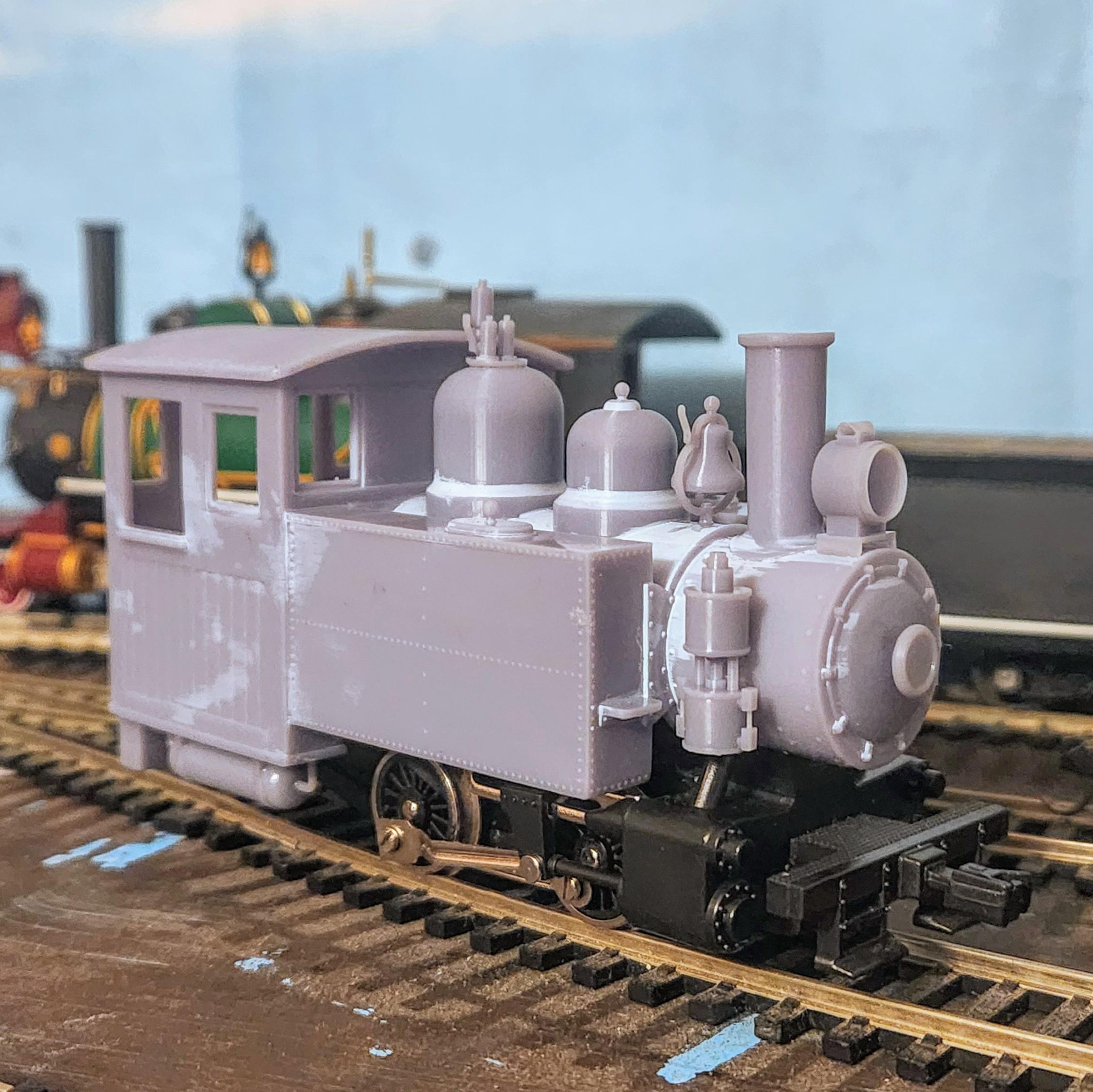 On30 Side Tank 'porty' H.K. Porter Style Locomotive - Fits Model