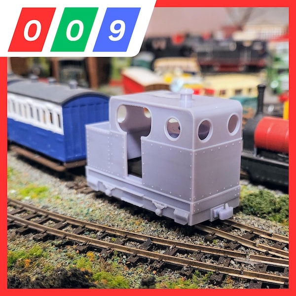 009 Sentinel Steam Tram - Fits Kato 11-109 Chassis - 009 Narrow Gauge, 3D Printed Kit