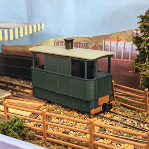 Giants Causeway Steam Tram - Fits Kato 11-109 Chassis - 009 Narrow Gauge, 3D Printed Kit
