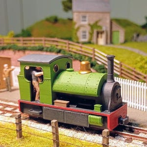 Peckett Style Steam Tram B - Fits Kato 11-109 Chassis - 009 Narrow Gauge, 3D Printed Kit
