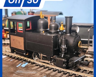 On30 Side Tank 'Porty' H.K. Porter Style Locomotive - Fits Model Power 0-4-0 Chassis - On30 Scale, 3D Printed Kit