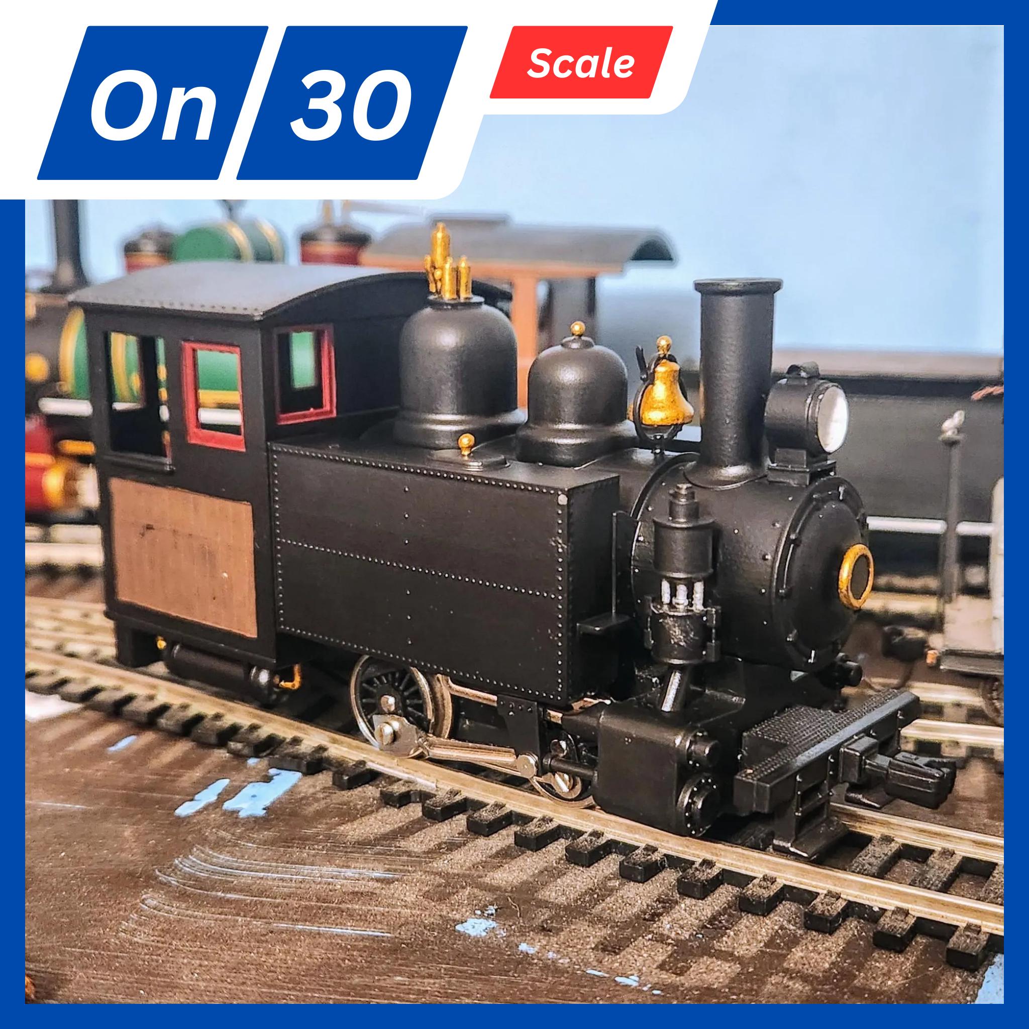 On30 Side Tank 'porty' H.K. Porter Style Locomotive - Fits Model