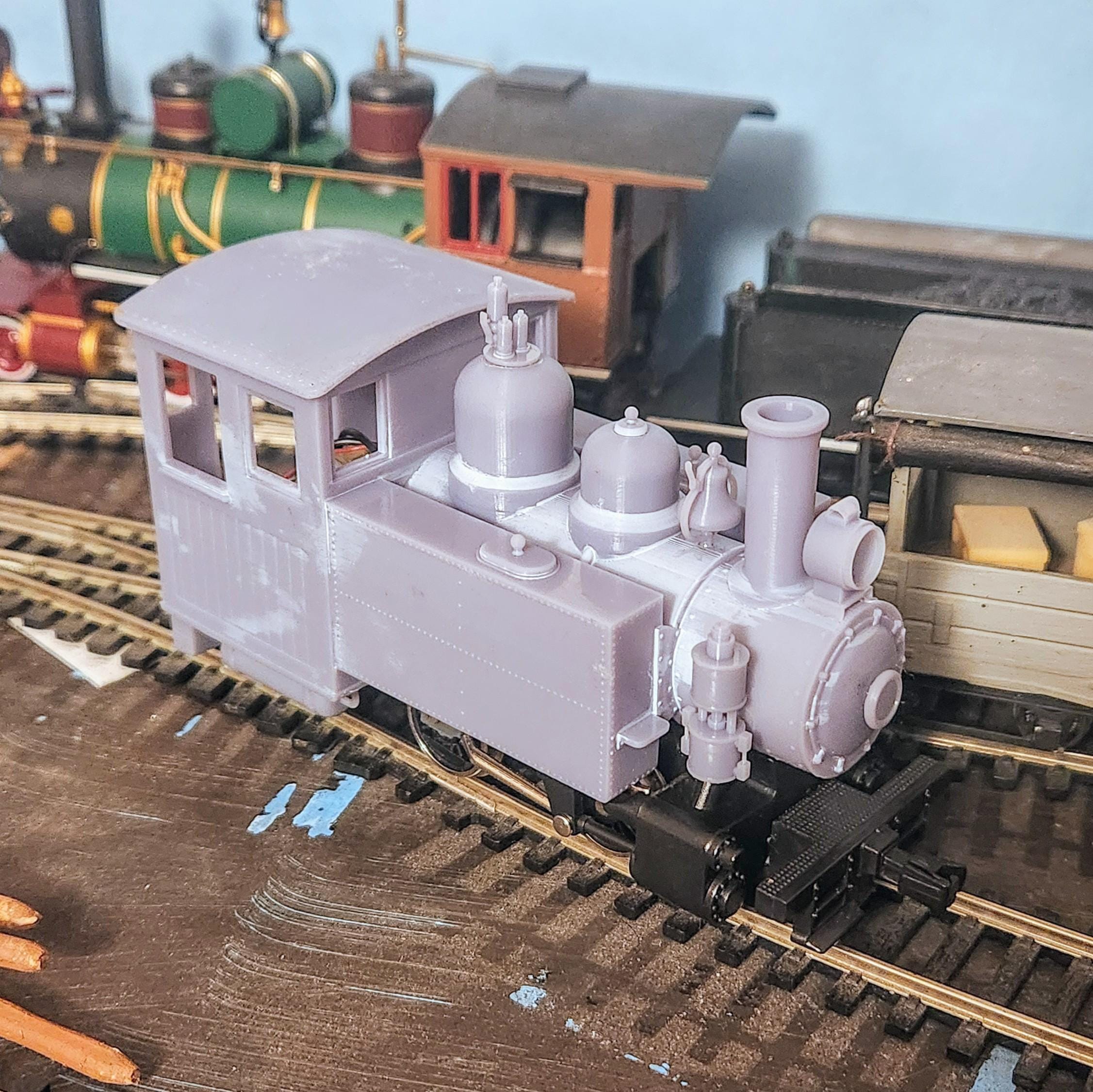 On30 Side Tank 'porty' H.K. Porter Style Locomotive - Fits Model