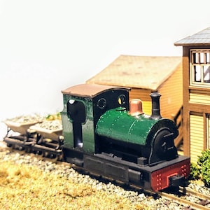 Peckett Style Steam Tram A - Fits Kato 11-109 Chassis - 009 Narrow Gauge, 3D Printed Kit
