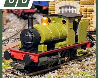 OO サドルタンク「グリーン キャタピラー」機関車 - Hornby または Dapol Pug シャーシに適合 - 00 ゲージ、3D プリントキット