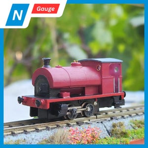 Locomotiva Peckett Classe W6 - Compatível com Chassi TU-Koppel A - Escala N, Kit Impresso em 3D