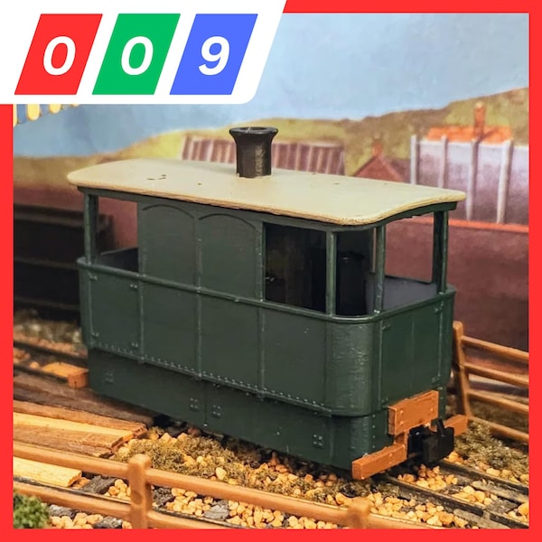 009 Giants Causeway Steam Tram - Fits Kato 11-109 Chassis - 009 Narrow Gauge, 3D Printed Kit