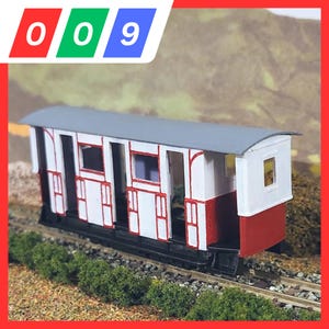 Tram van de Giants Causeway - Geschikt voor Kato 11-109 chassis - Smalspoor 009, 3D-geprinte bouwset