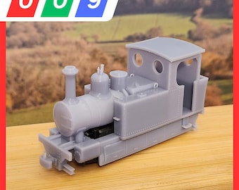 Tranvía de vapor Hunslet WD 009 - Compatible con chasis Kato 11-109 - Vía estrecha 009, kit impreso en 3D