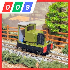 009 Simplex Petrol Locomotive - Fits TU-16A Chassis - 009 Narrow Gauge, 3D Printed Kit