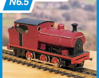 N6.5 Peckett de vía estrecha - Compatible con chasis diésel Marklin BR 260 - Escala Z, escala N 1:148, kit impreso en 3D.