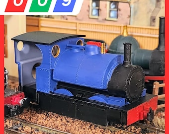 009 大型ファルコン トラムウェイ機関車 - KATO 11-109 シャーシに適合 - 009 狭軌、3Dプリントキット