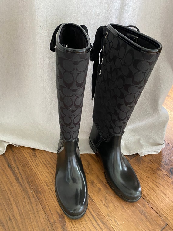 Coach rain boots - size 8B