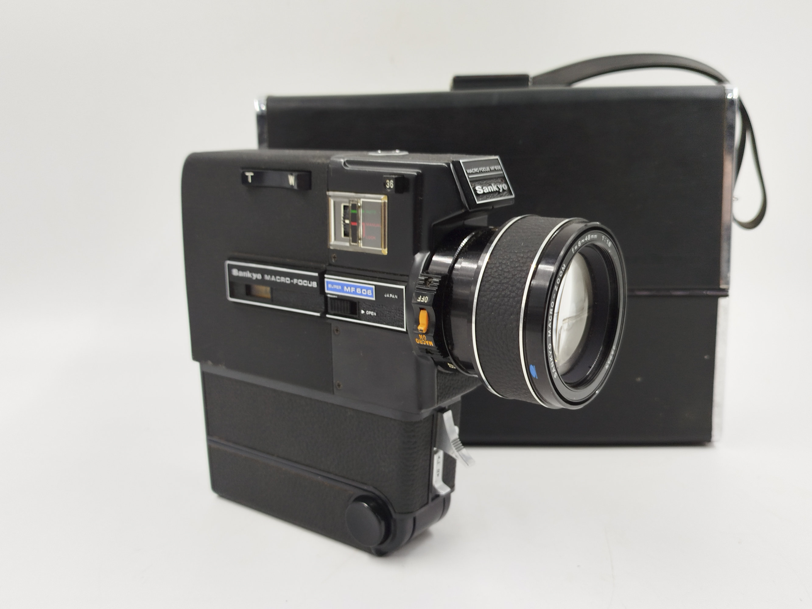 Sankyo Super MF606 Macro-focus Film Camera Mm Leather Case