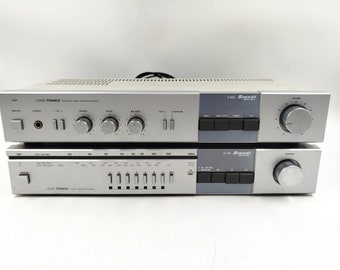 Brandt France Line A4025 Voorversterker + TA755 Tuner Hifi Stereo Vintage jaren 80