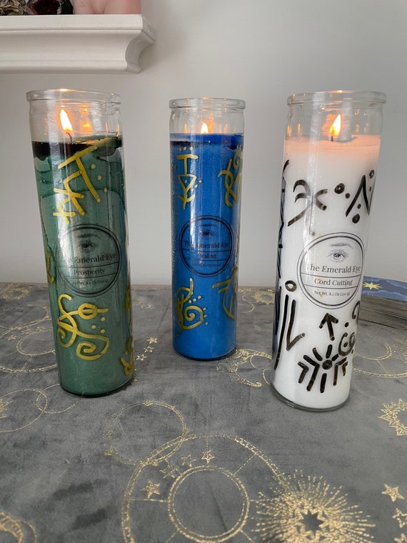 Power of 3 Candle Bundle Spell Candle Witch Candle Magic Etsy