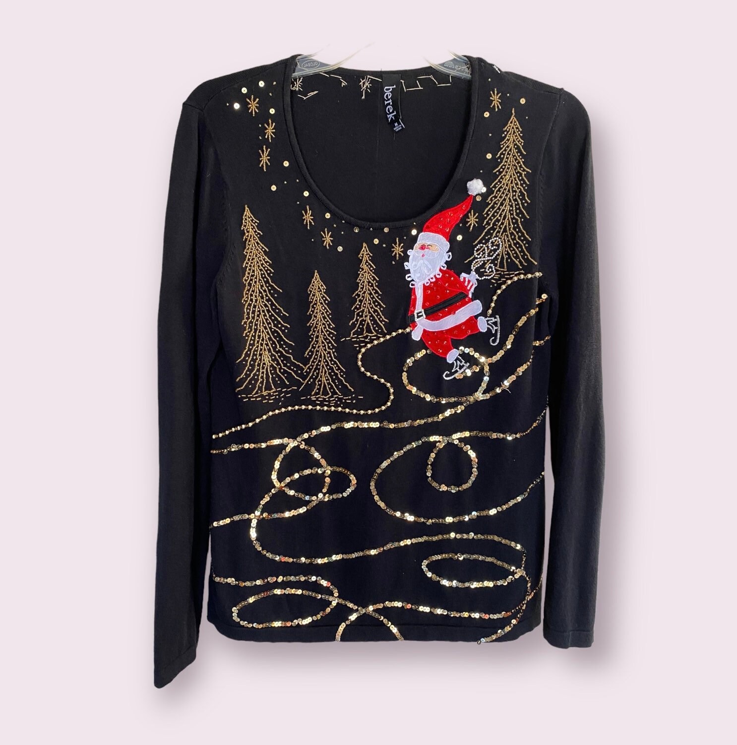 Sequin Xmas Sweater - Etsy