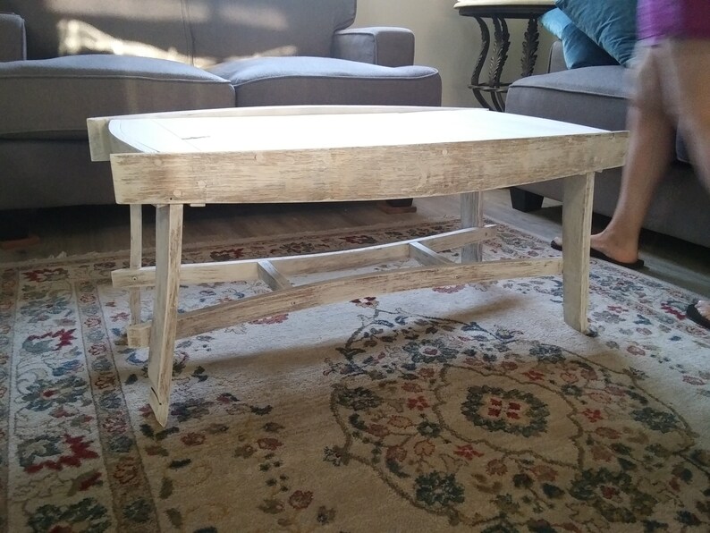 Wine Barrel Stave Coffee Table With Drawer Etsy