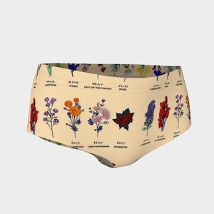 Fleur de naissance ~ Mini short d’athlétisme ~ Shorts de yoga ~ Shorts de bain