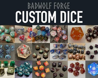 Custom Dice - Sharp Edged Handmade Resin Dice - DND - Daggerheart - TTRPG - Warhammer - 5 Star Customer Service!