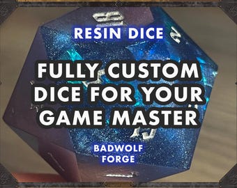 Game Master Custom Dice - Perfect Gifts for your Dungeon Master, Adventuring Party, or Celebrating the End of a Campaign!