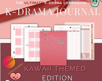 Kawaii K-Drama Journal: koreanisches Drama Tracker (Digitaler Download)